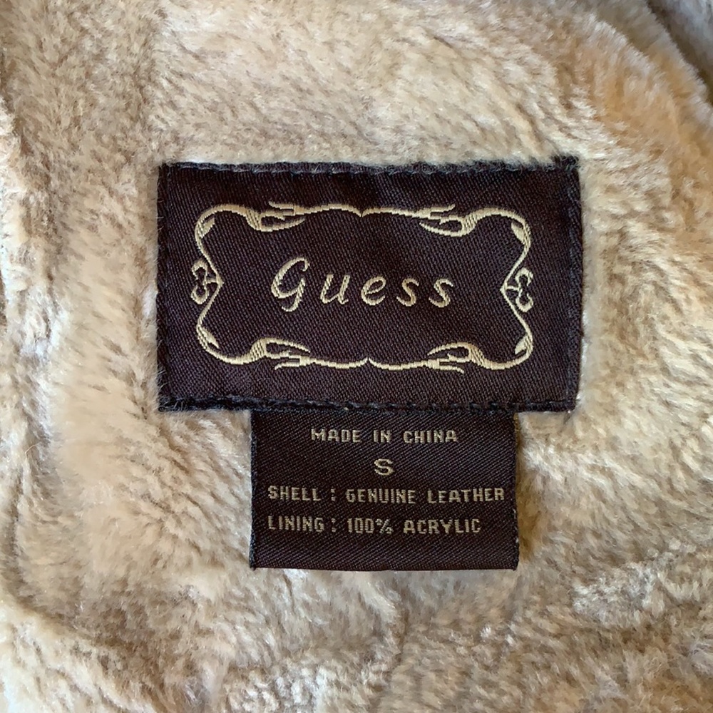 Suede beige jacket from Guess, size small - Picture 4 of 7